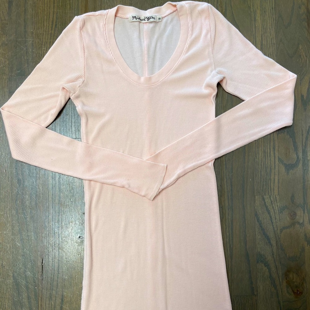 Michael Stars Tunic Length Waffle Top